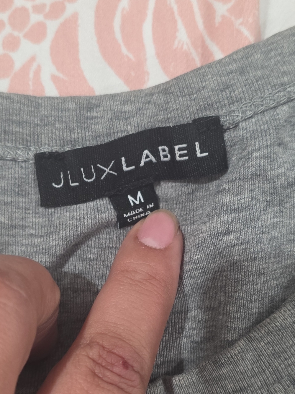 JLUXLABEL Gray Ribbed High-Neck Tank - Picture 3 of 3